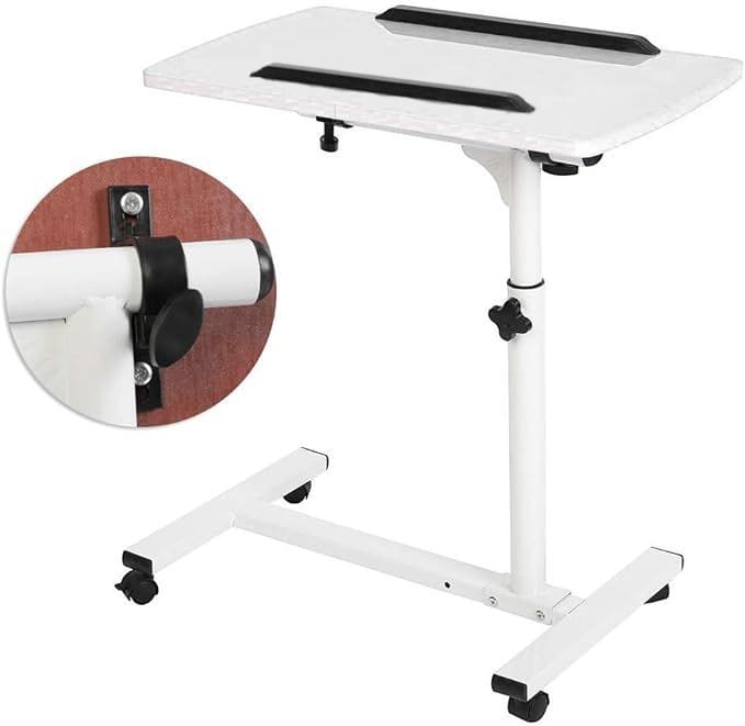 Mesa Portátil Hospitalaria Altura Regulable Con Ruedas