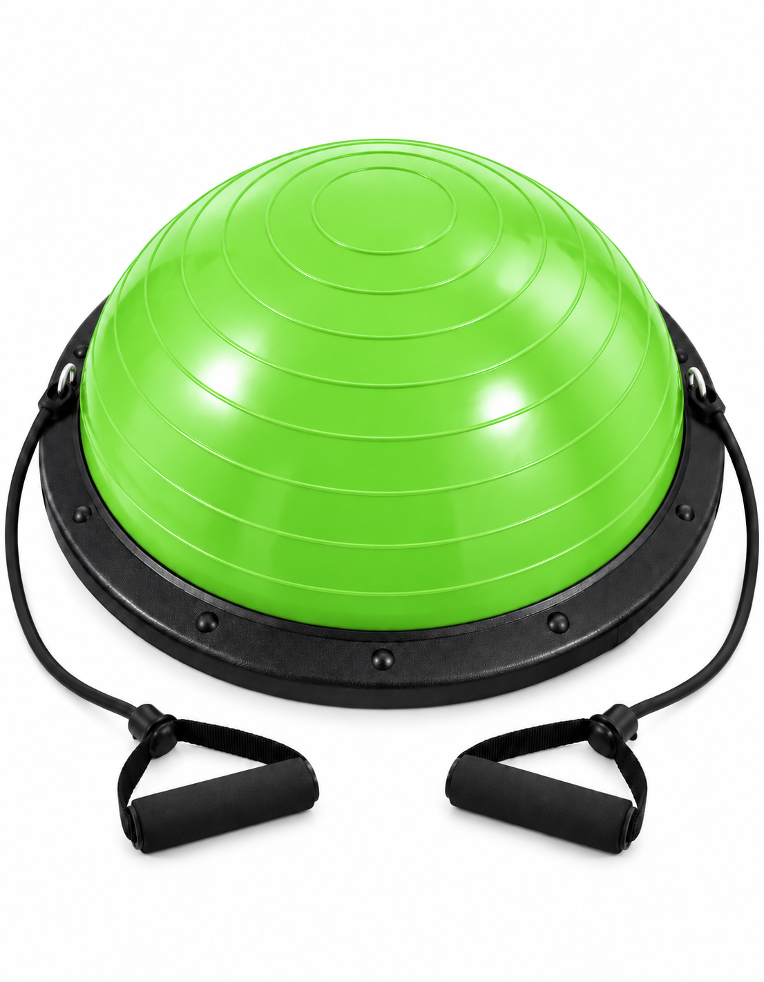 Bosu con Textura de Masaje 60cm y Ligas de Resistencia