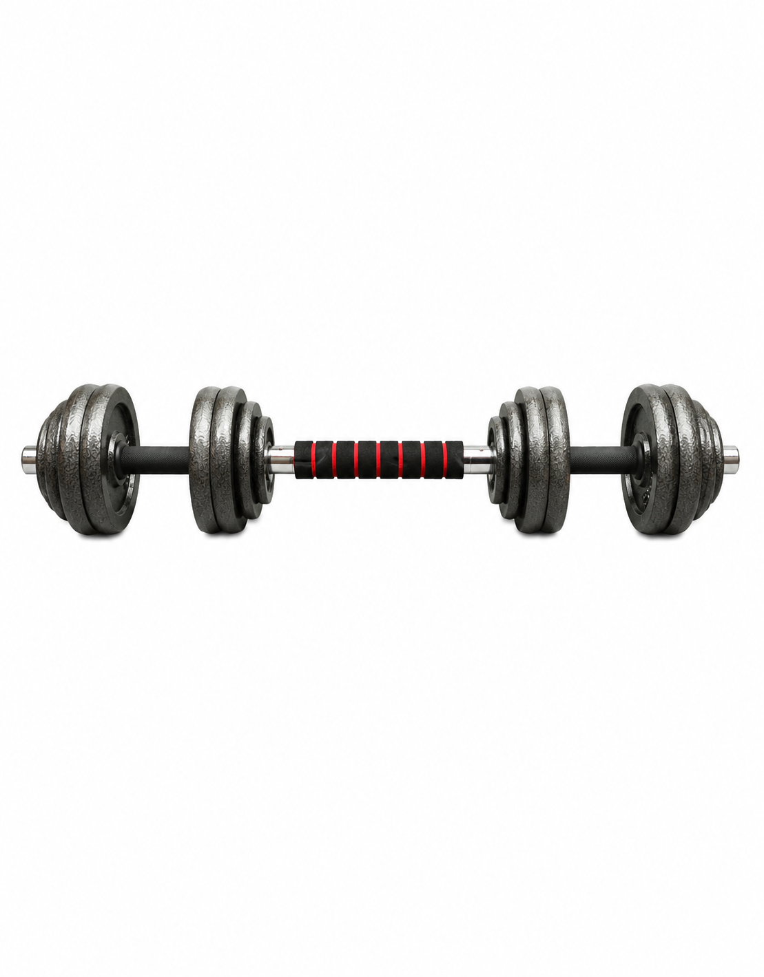 Set De Pesa Con Acople 30kg Negra