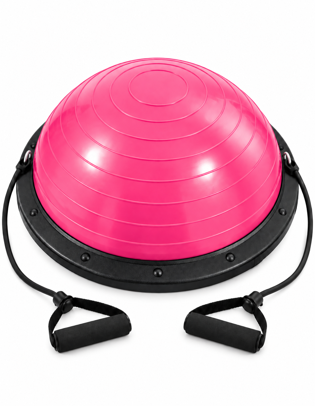 Bosu con Textura de Masaje 60cm y Ligas de Resistencia