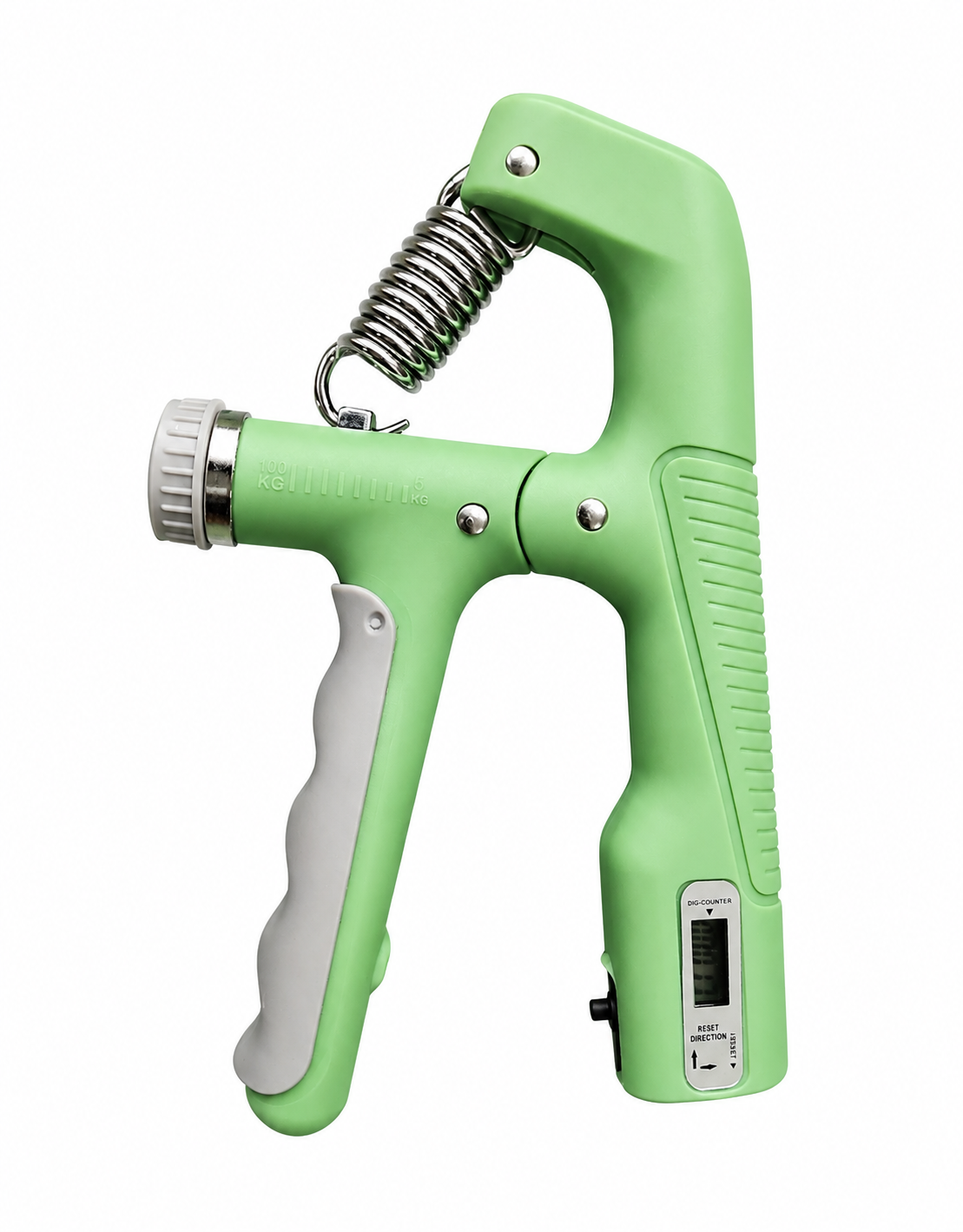 Ejertitador de Mano y Antebrazo Ajustable (10 kg - 100 kg) con Contador Digital