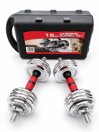 Set De Pesa 15KG Cromada