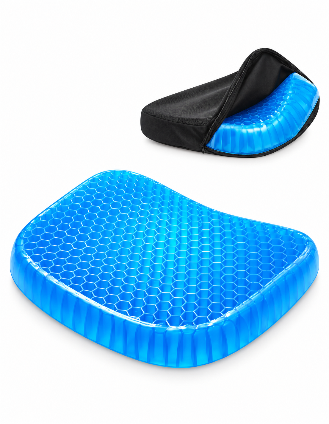 Cojín Ortopédico de Gel Silicona con Diseño de Panal