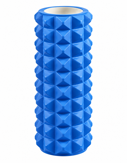 Rodillo De Espuma 33cm Texturizado – Para Masaje Muscular, Yoga Y Recuperación En Casa O Gimnasio