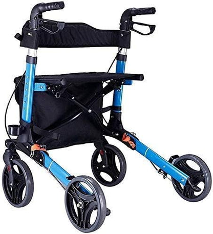 Andador Plegable con Asiento, Ruedas y Frenos