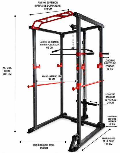 Jaula Multifuncional / Power Rack