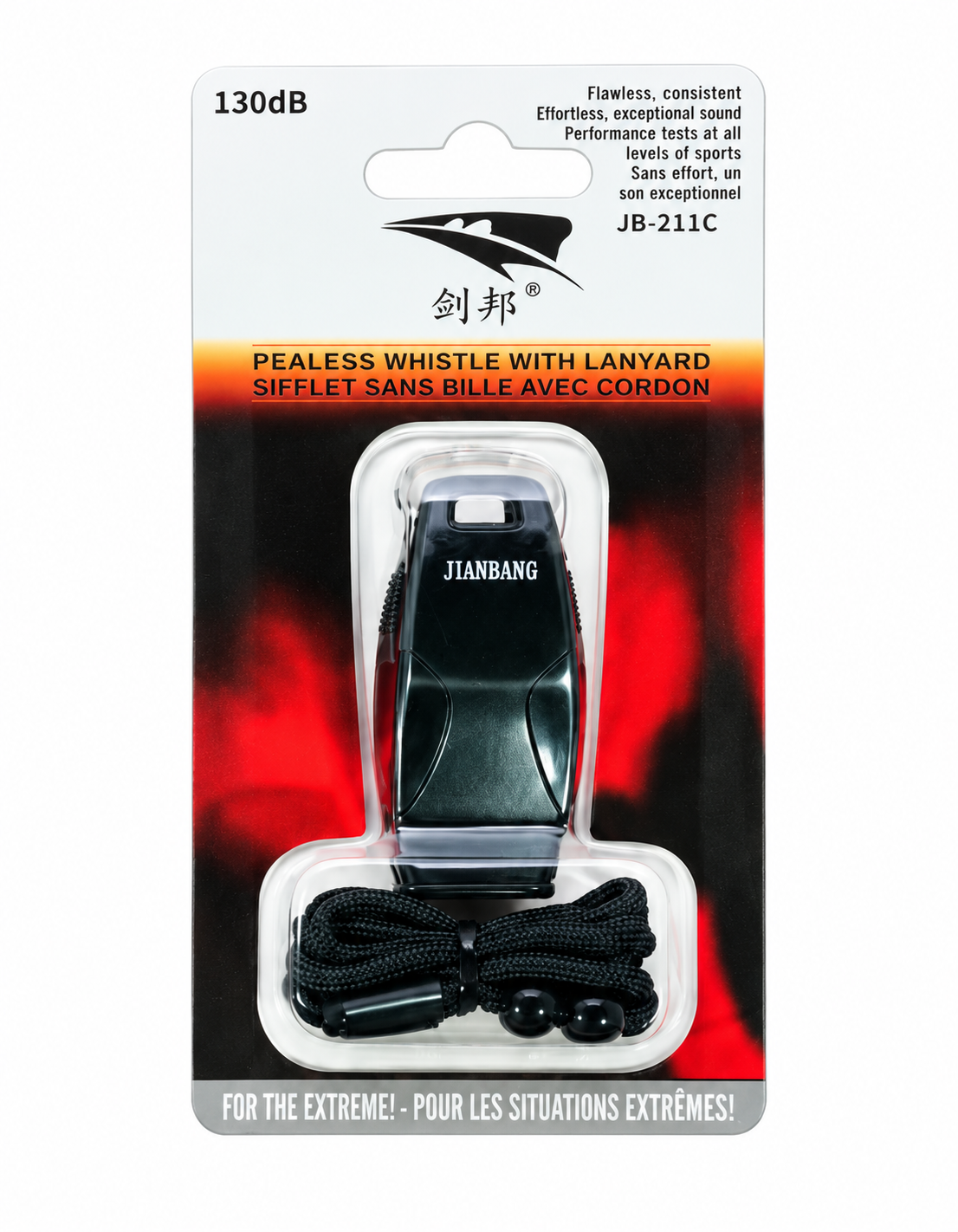 Silbato de Alta Potencia 130dB con Cordón