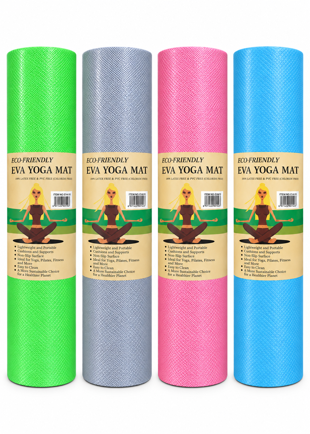 Mat de Yoga de 10mm–Tapete Antideslizante y Ecológico