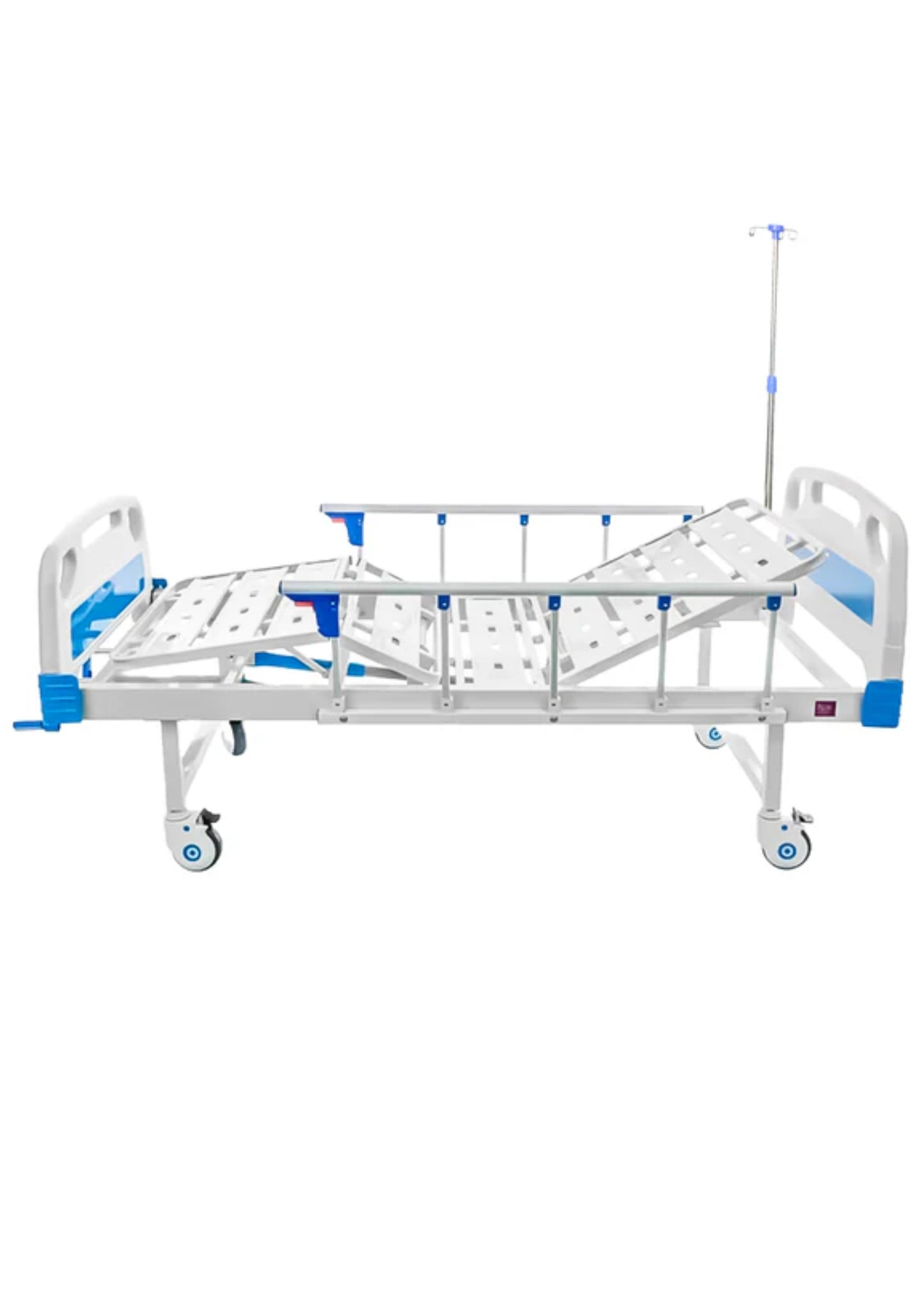 Cama Hospitalaria Manual 2 Funciones / Incluye Barandales y Portasuero